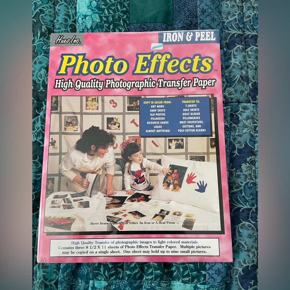 Photo Effects Iron and Peel Photo Transfer Paper